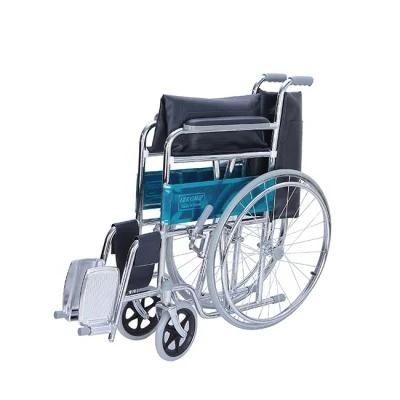 Customized Aluminum Alloy Disabled Manual ISO Foldable Nursing Home Wheelchair