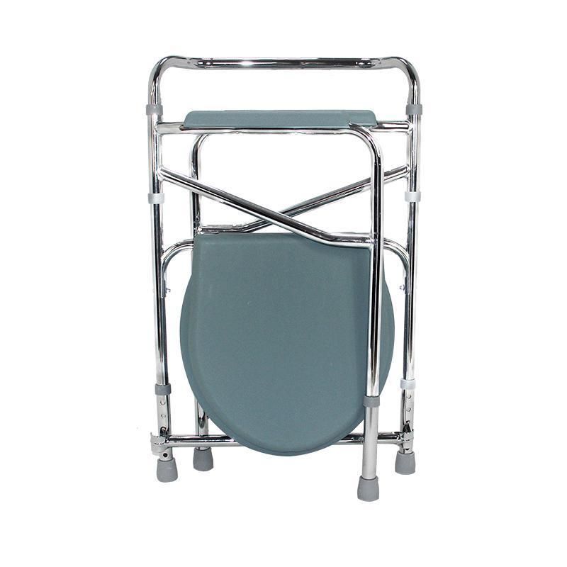 Mn-Dby005 Height Adjustable Commode Chair Aluminum Folding Commode Chair for Disable