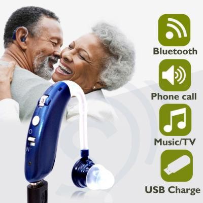 Cheap Rechargeable Hearing Aid with Bluetooth Enabled Hearing Aid Headphone for Seniors Assistance Hearing Loss and TV Phone Calling