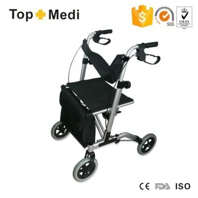 High End Aluminum Easy Folding Rollator Walker with Hand Brake