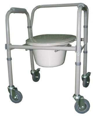 Plastic Metal Multifunction 3 in 1 Shower Chair Commode Seat