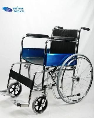 Aluminium Alloy Frame Folding Lightweight Manual Wheelchair for Disabled
