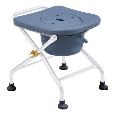 Toilet Seat Chair Commode High Standard Height Adjustable Multifunctional Shower Chair for Disabled Aluminum Commode Chair