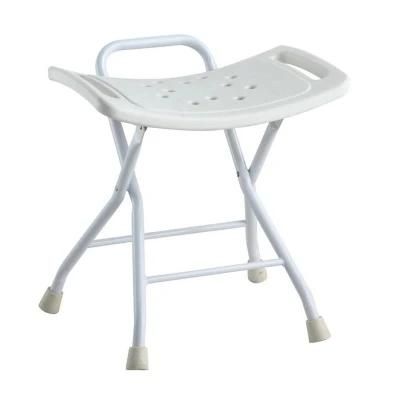 Home Care Rehabilitation Products Lightweight Folded Transfer Shower Safety Antiskid Bath Chair in Bathroom for Pregnant Woman and Elder Seat