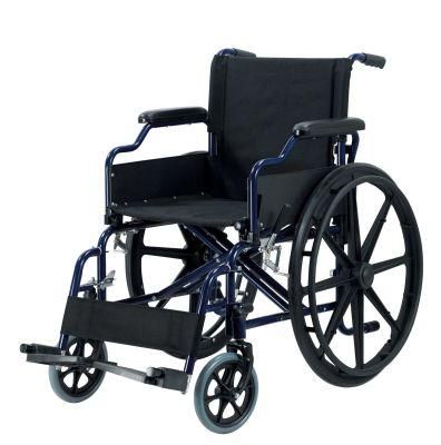 Wholesale Popular Hospital Furniture Steel Manual Foldable Wheel Chair