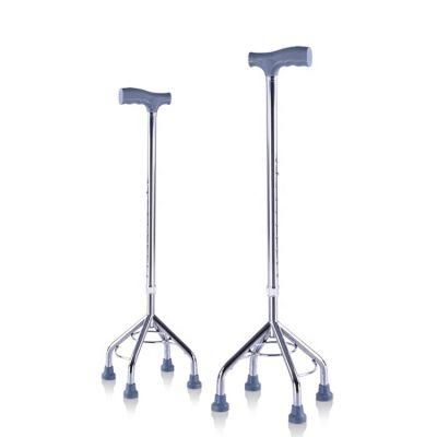 Adjustable Four Legs Cane Walking Stick Crutch for Hospital and Family with CE&ISO