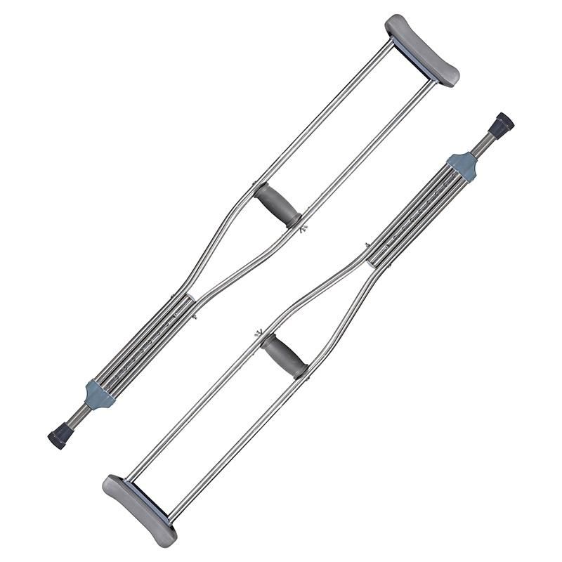Folding Adjustable Crutches Aluminum Alloy Double Adjustable Telescopic Foldable Crutches