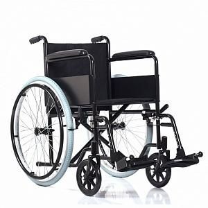 Folding Steel Manual Wheelchair with Powder Coated Frame