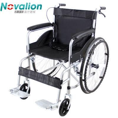 2021 Cheap Price Foldable Manual Wheelchair Hand Push Adult Disabled Elderly Home User Outside Wheelchair