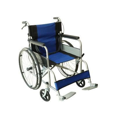 China Steel Frame Light Weight Non Electric Foldable Manual Wheel Chair Supplier