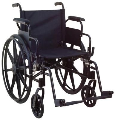 Manual Steel Wheelchair with Detachable Armrest and Footrest Multifunction Wheel Chair Health Care Elderly Mag Wheel