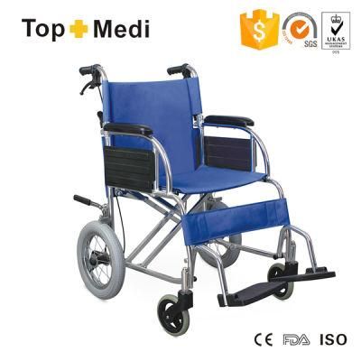 Topmedi Aluminium Manual Wheelchair with Small Wheels Cheap Price