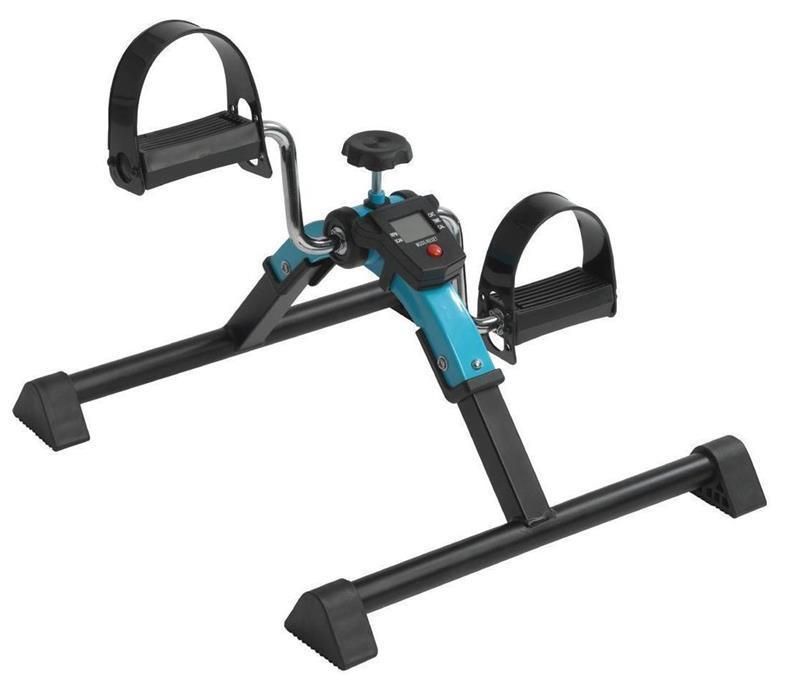 Folding Pedal Exerciser with Mini Digital Meter for Elderly