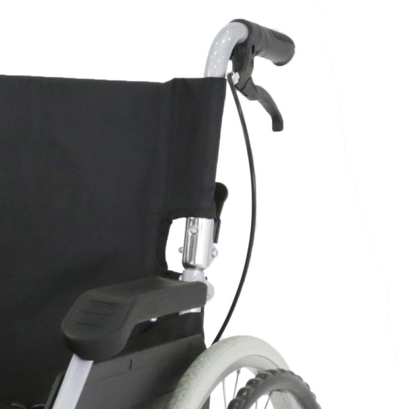 Manual Wheelchair Aluminum Alloy Folding Wheelchair with Handle