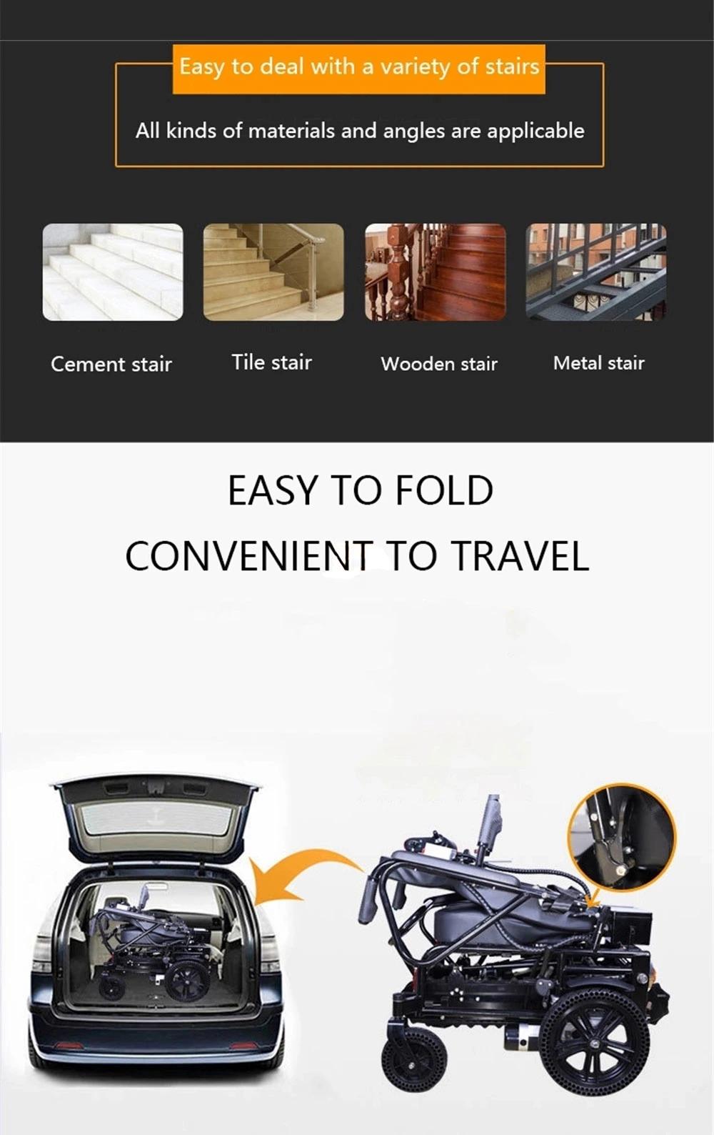 Ghmed Aluminium Alloy Standard Package China Electric Stair Climbing Wheelchair