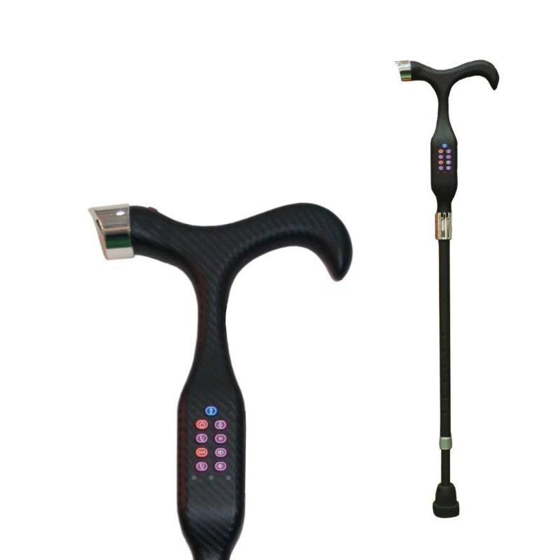 GPS Tracking WiFi Tracking Walking Stick Walking Pole with Panic Button