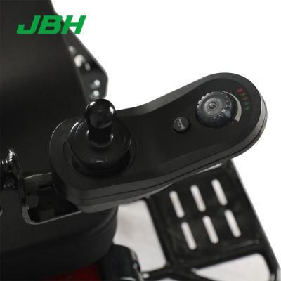 Outdoor Wheelchair Folding Electric Wheelchair with Release Basket
