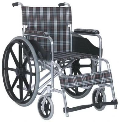 Aluminum Folding Wheelchair with Drop Back Handle