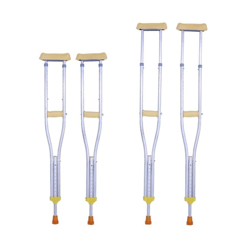 Foldable Stainless Steel Medical Cane Aluminum Adult Crutches Type