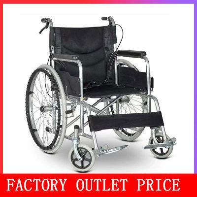 with CE Approved Aluminium Alloy Light Weight Non Electric Foldable Manual Wheelchair