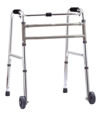 Aluminum Elderly Folding Adult Walker Medical Rehabilitation Equipment Orthopedic Disabled Adjustable Height Walking Frame Aids