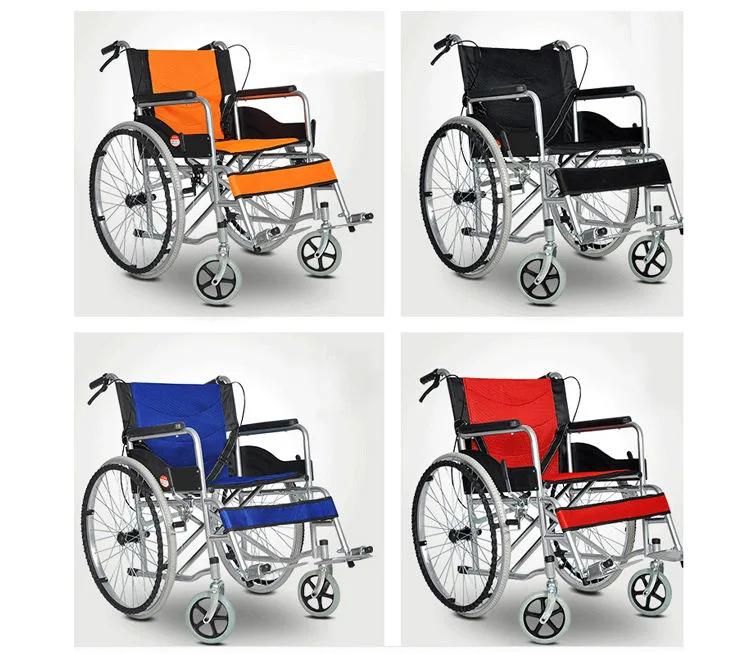 Low Price Manual Wheelchair Conventional Folding Wheel Chair