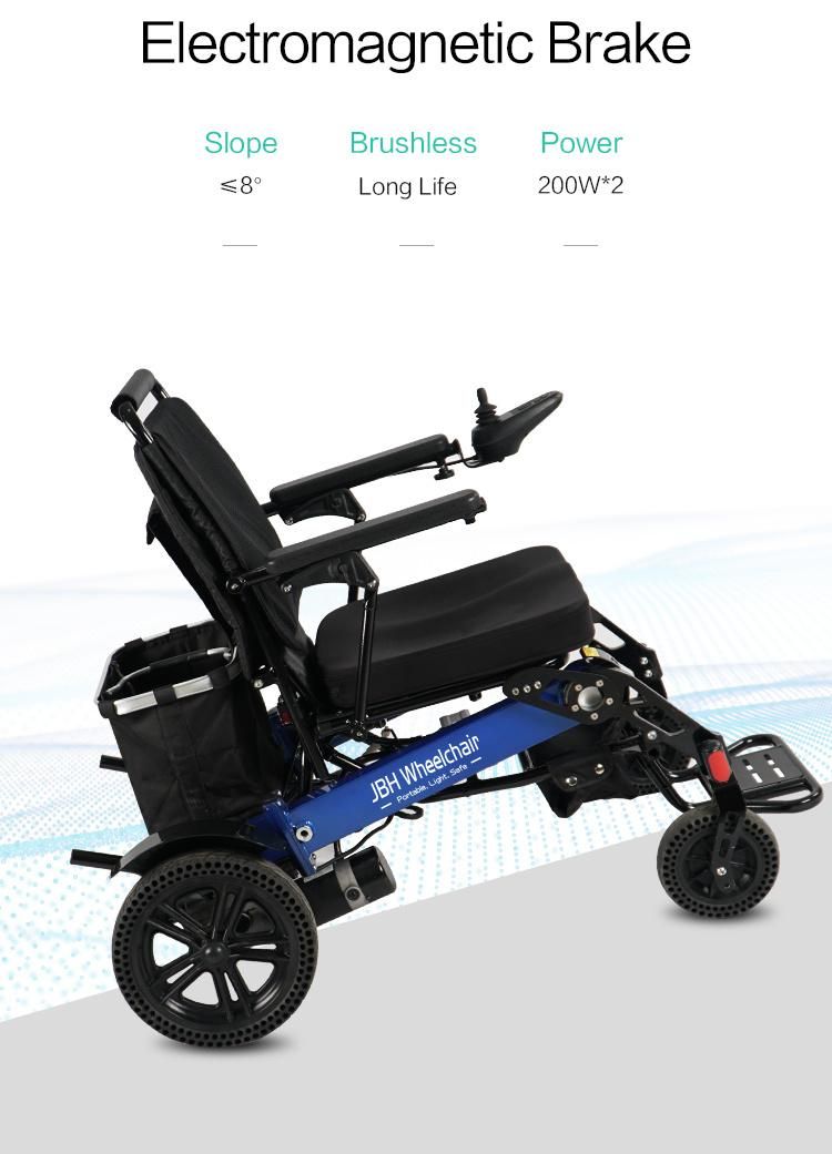 Electric Power Folding Wheelchair Lightweight Medical Mobility Aid Motorized
