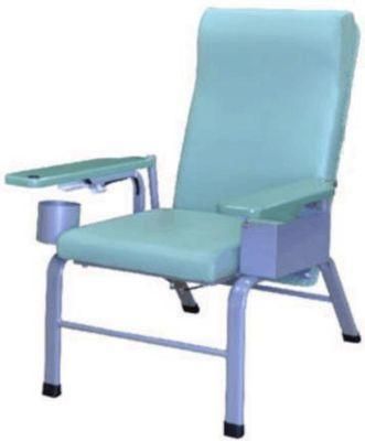 Factory Price Infusion Chair Hospital Use Patient Transfusion Chair Iron Steel PU Blood Donation Chair with IV Pole
