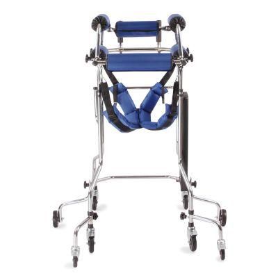 Hemiplegia Walker Stand Frame with Seat Wheel Rehabilitation Device