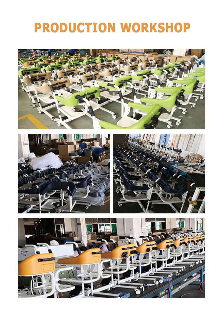 Multifunction Medical Pedal Transfer Toilet Lift Seat Commode Chair