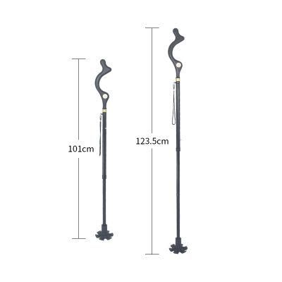 Medical Posture Aluminum Crutch Adjustment Walking Cane for Old Man