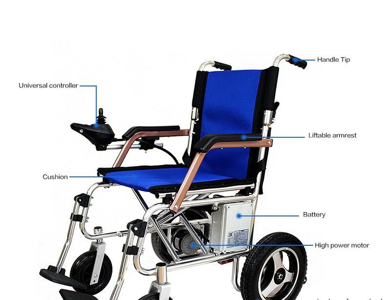 Electric Wheelchair Power Wheel Chair Lightweight Mobility Foldable 24V10ah 1