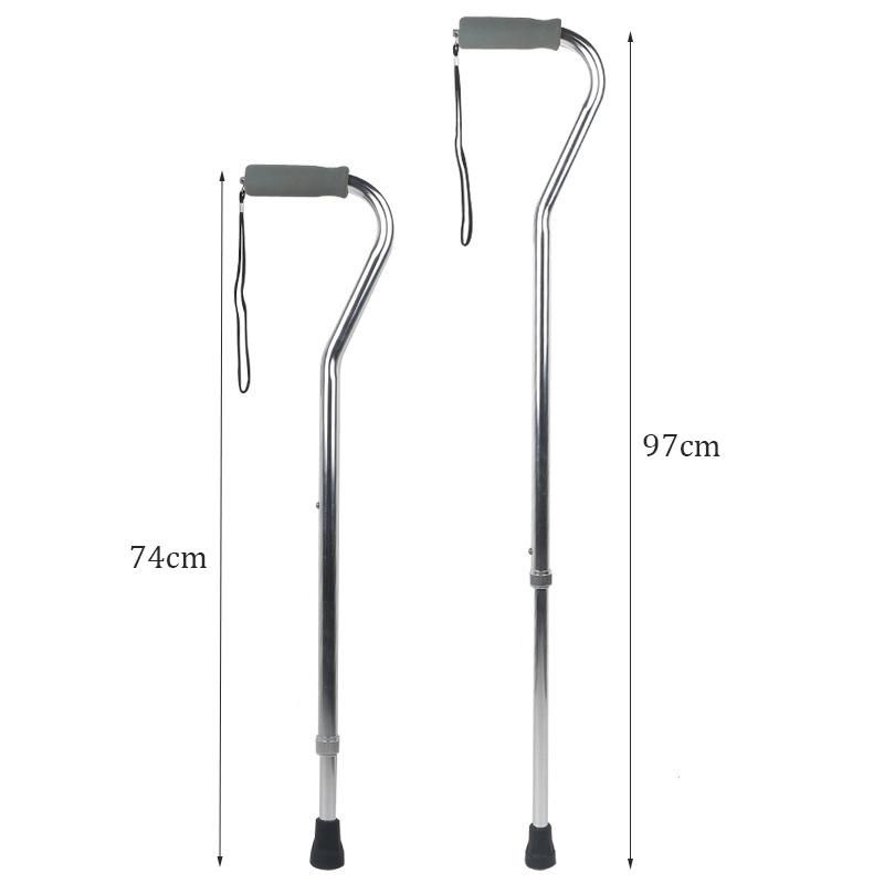 Walking Stick Lightweight Adjustable Quad Canes with Sponge Handle