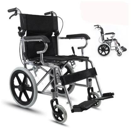 Wheelchair for The Disabled Folding Electroplating Portable Wheelchair