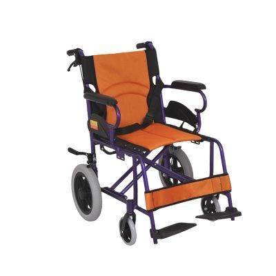 Lightweight Foldable Aluminum Wheelchair with Hand Brake