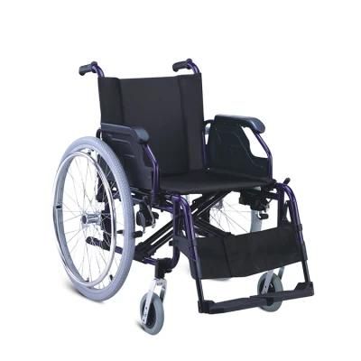 Medical Equipment Aluminum Manual Wheelchair for Disabled