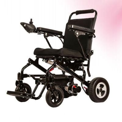 Aluminum Lightweight Power Mobility Electric Folding Wheelchair for Disabled People