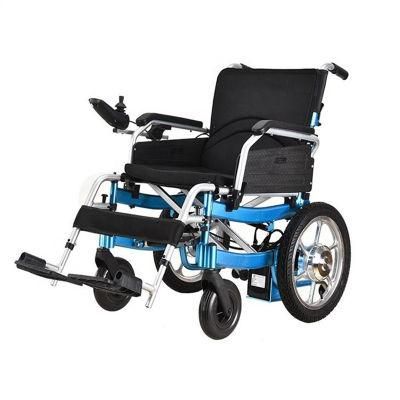 High-Quality Eabs Electronic Brake Lightweight Folding Electric Wheelchair for The Handicapped