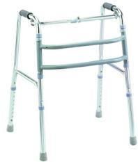 Foldable Shining Silver Aluminum Walker with Two Function