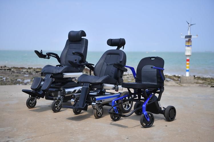 Magnesium Light Folding Electric Transport Wheelchair