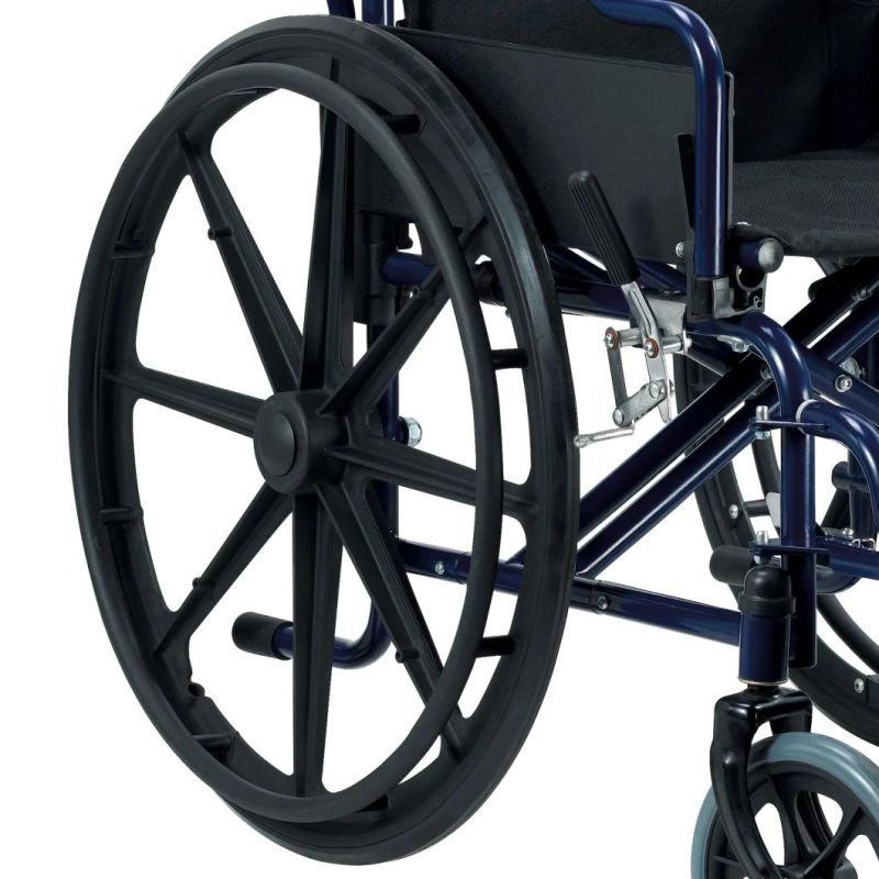 Elderly Steel Manual Folding Bariatric Wheelchair for Disabled