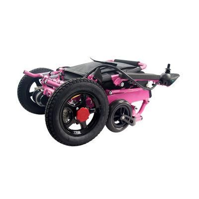 Lightweight Remote Control Power Wheelchair Foldable Aluminum Alloy Electric Wheelchair