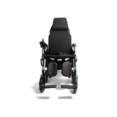 Topmedi Handicapped Electric Reclining Backrest Wheelchair for Disabled