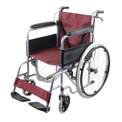 Wholesale Popular Hospital Furniture Steel Manual Foldable Wheel Chair