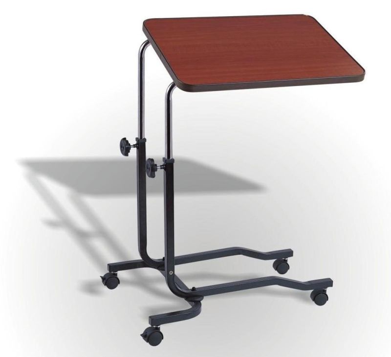 Overbed Table - Tilting, Adjustable and Wheeled Hospital Bed Table