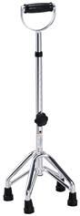 4 Four Legs Quad Cane Aluminum Walking Stick Quadropods Big Base Stable for The Disabled and Elderly