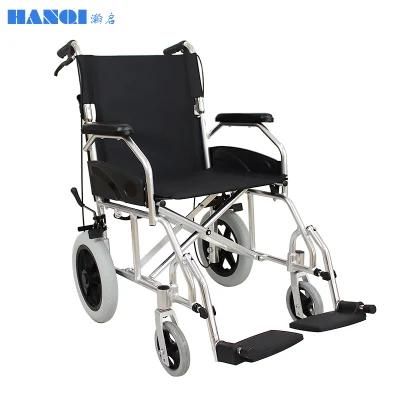 Hanqi Hq863L-12&prime;&prime; High Quality Aluminum Manual Wheelchair for Disable or Senior Person
