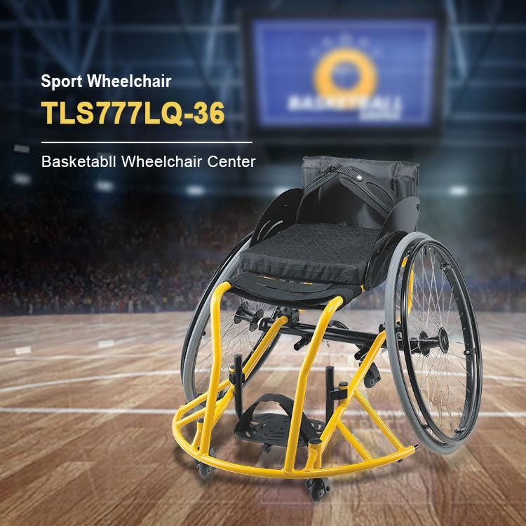 Basketball Forward Sport Training Manual Aluminum Wheelchair for Disabled