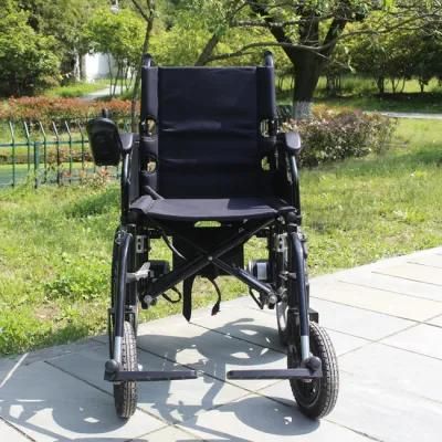 Aluminum Alloy Easy Folding Small Wheel Electric Power Hospital Wheelchair