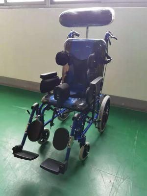 Economical Manual Wheelchair for Children Baby Buggy Paralysis Cerebral